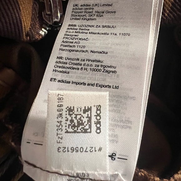 Adidas IVY PARK Brown Patterned Cargo Pants - Picture 11 of 12